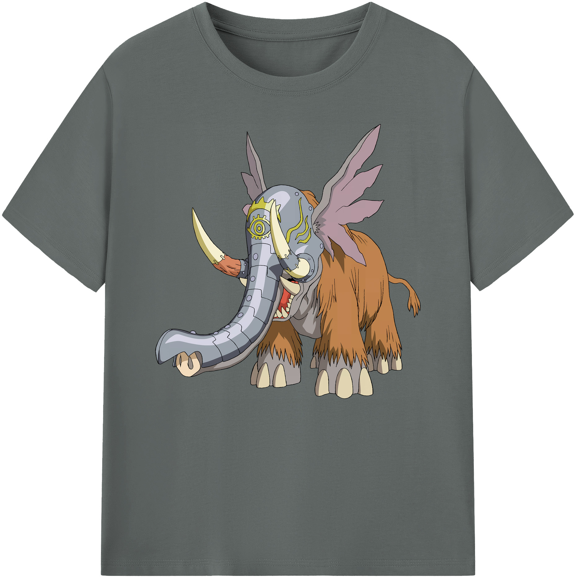 （画像用） Digimon デジタルモンスター/デジモン 綿100％ メンズ半袖Tシャツ｜肌触りやわらか＆通気性